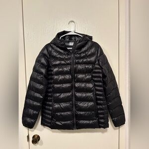 Quilted Puffer Jacket with Hood